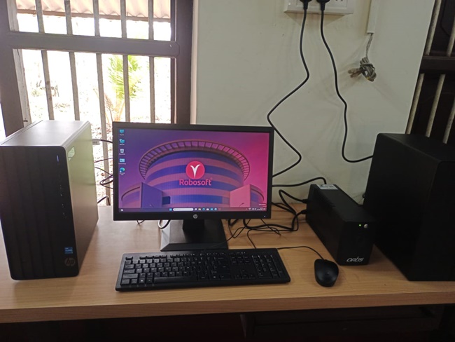National High School, Barkur Receives Three New Computer Sets from Robosoft